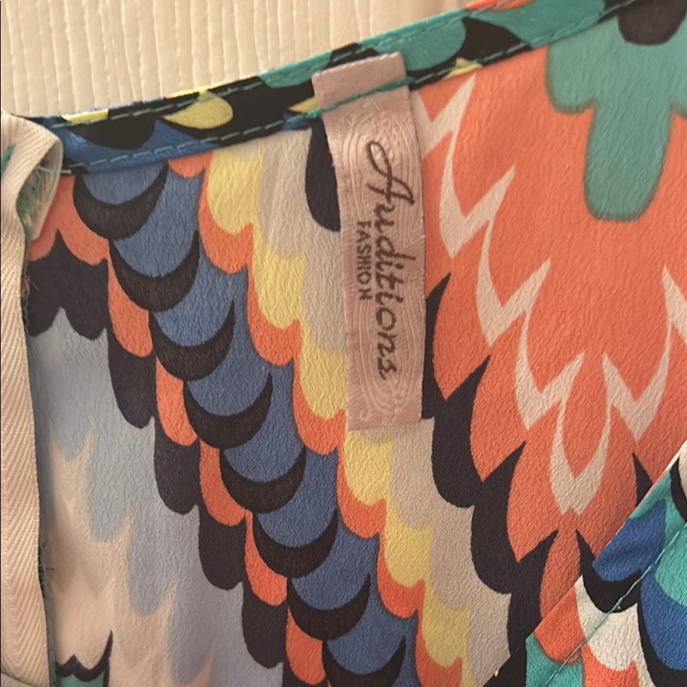 Chevron Patterned Multicolor Dress - Picture 4 of 4